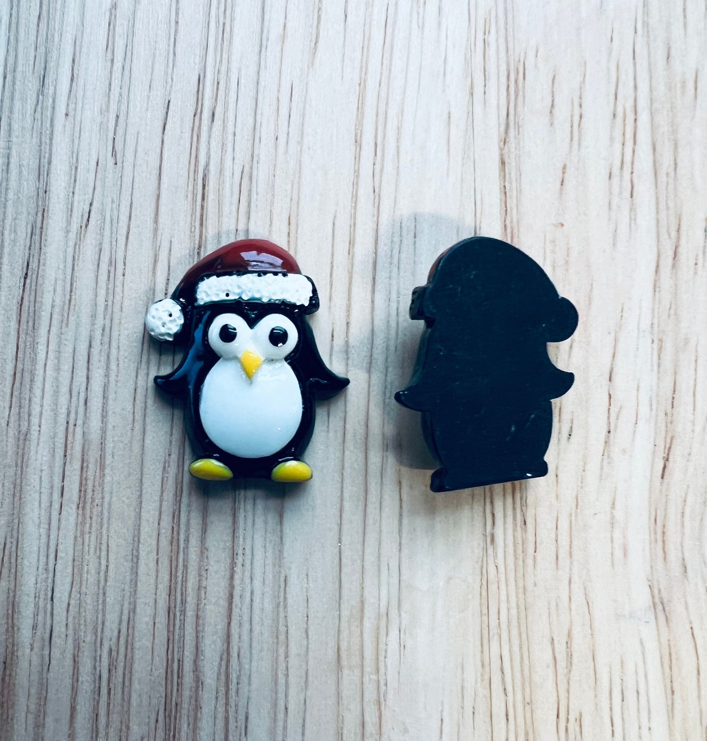 Mini Baratija PINGÜINO Tema INVIERNO Terapia del Habla Mini Objetos Espío Objetos Resina Pingüino Cabujón