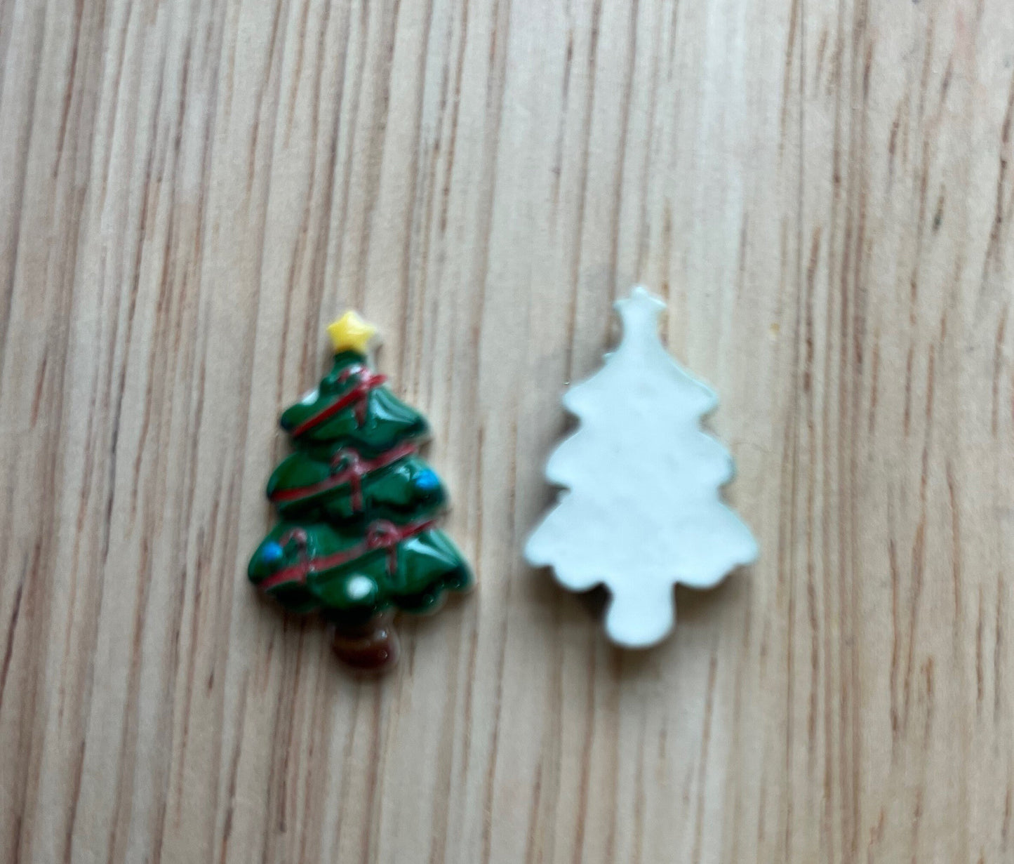 Mini ÁRBOL DE NAVIDAD Objeto-Tema navideño Minis-Terapia del habla Mini Objetos-Veo Objetos--Mini Árbol de Navidad de Resina-Minis para logopedia