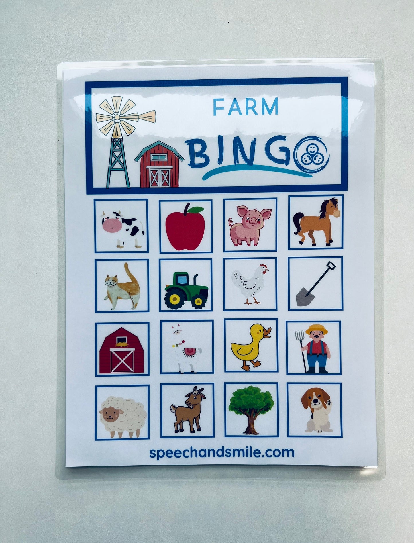 THEME BINGO Matching Game avec Mini Objets-Mini Objets Activité d'Orthophonie-Orthophonie-Parole et Sourire- Minis pour l'Orthophonie