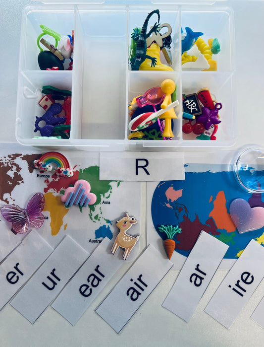 R Sound Objects Kit Vocalic R Objects Mini Objects for Speech Therapy Articulation Phonology Minis for Speech Therapy SLP