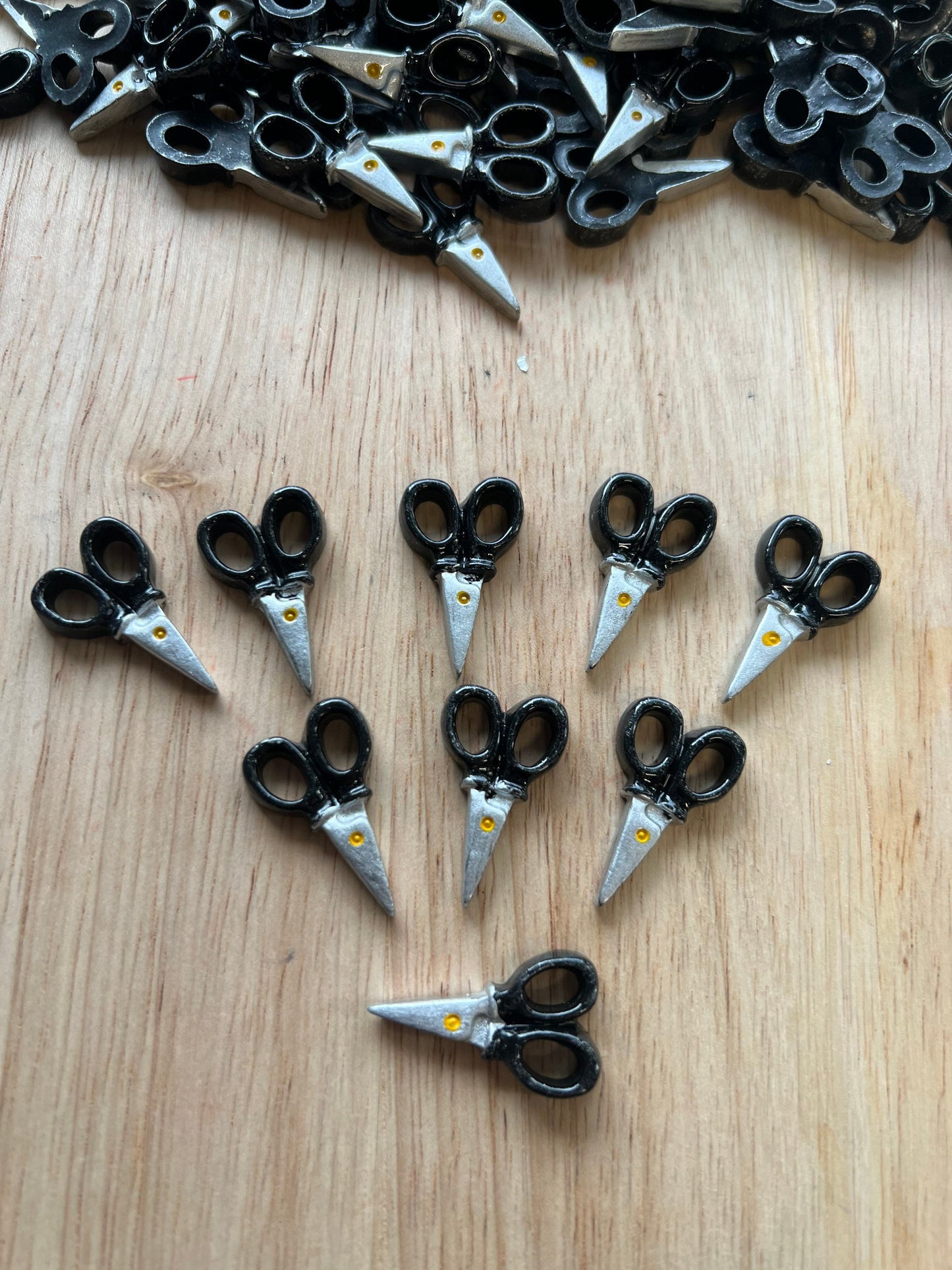 Miniature SCISSORS Trinket Speech Therapy Mini Objects Speech Trinkets SCHOOL Theme Mini Objects-Resin Scissors School Trinkets Doodads