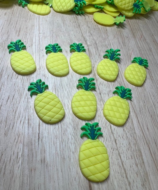 Mini PIÑA Objeto-Objetos temáticos de comida-Mini objetos de frutas-Objetos de lenguaje Montessori-Baratijas del alfabeto-Baratijas de frutas-