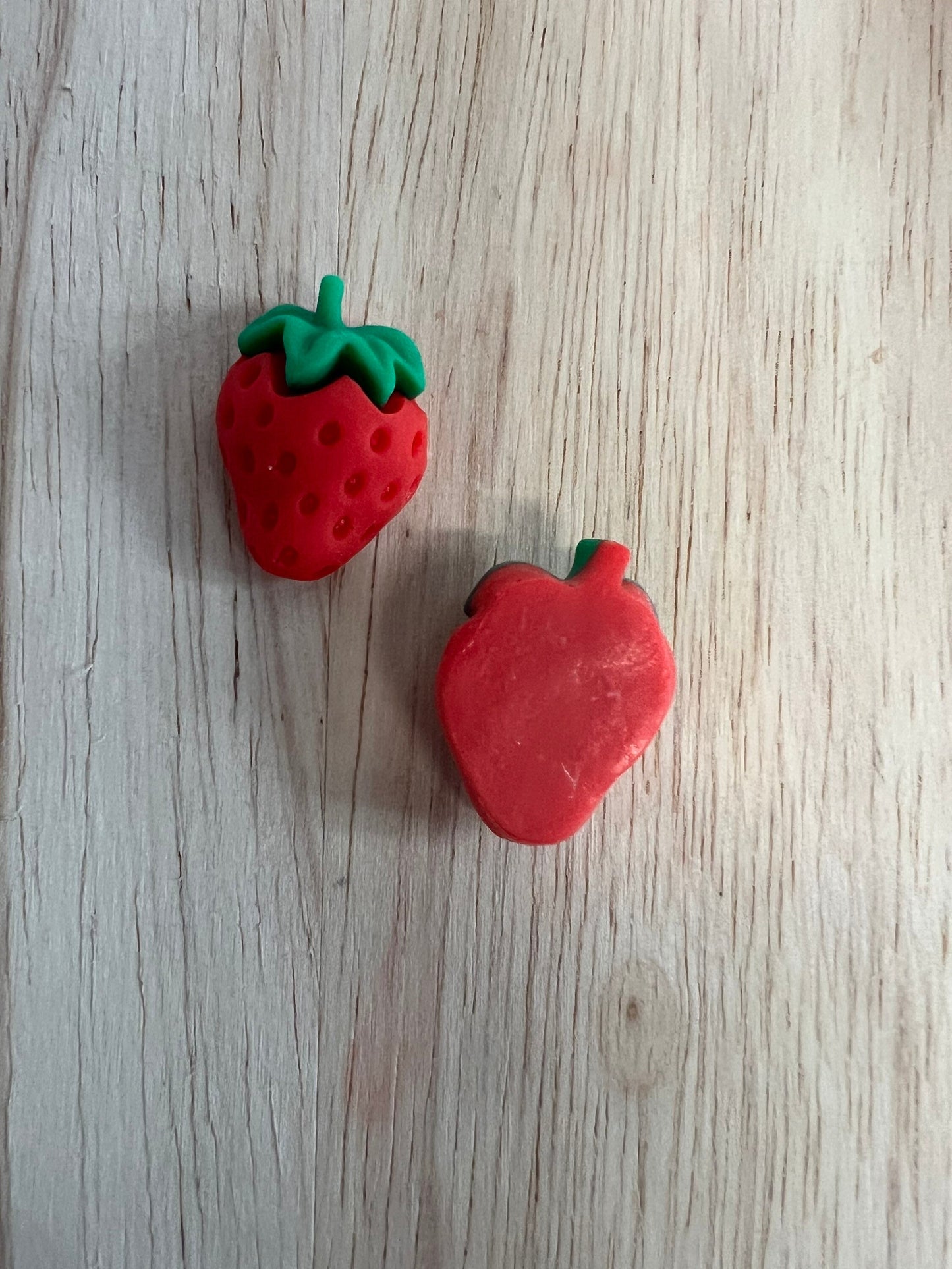 Mini STRAWBERRY Object-Food Theme Objects-Resin Strawberry-Speech Therapy Mini Objects-Montessori Language Objects-Fruit Trinkets Doodads