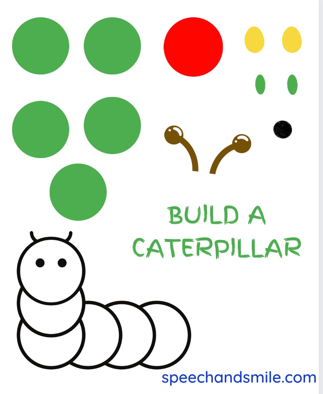 Hungry Caterpillar Printable Activity-Hungry Caterpillar Story Prop