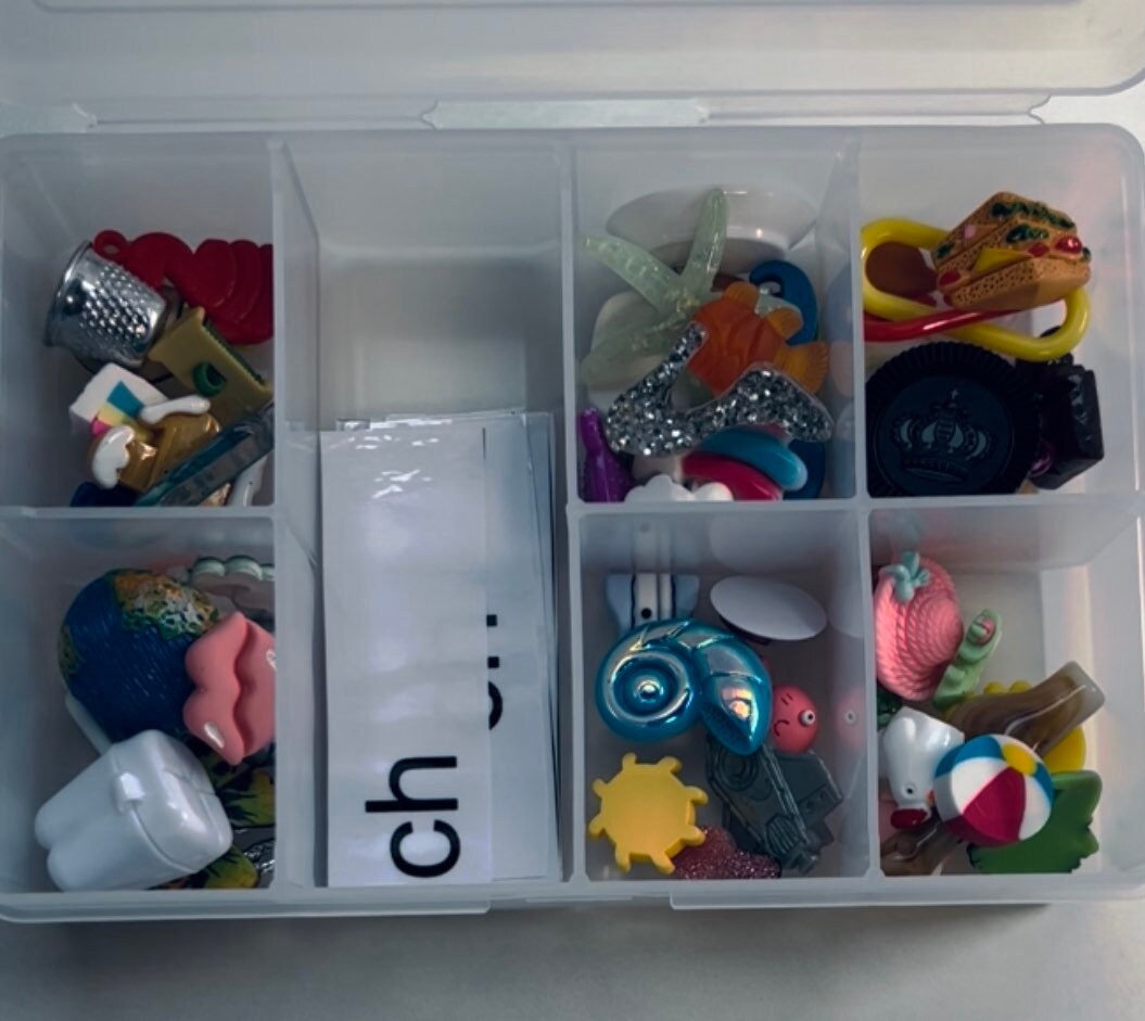 Digraph Sound Objects Speech Therapy Mini Objects Trinkets All in Organizer