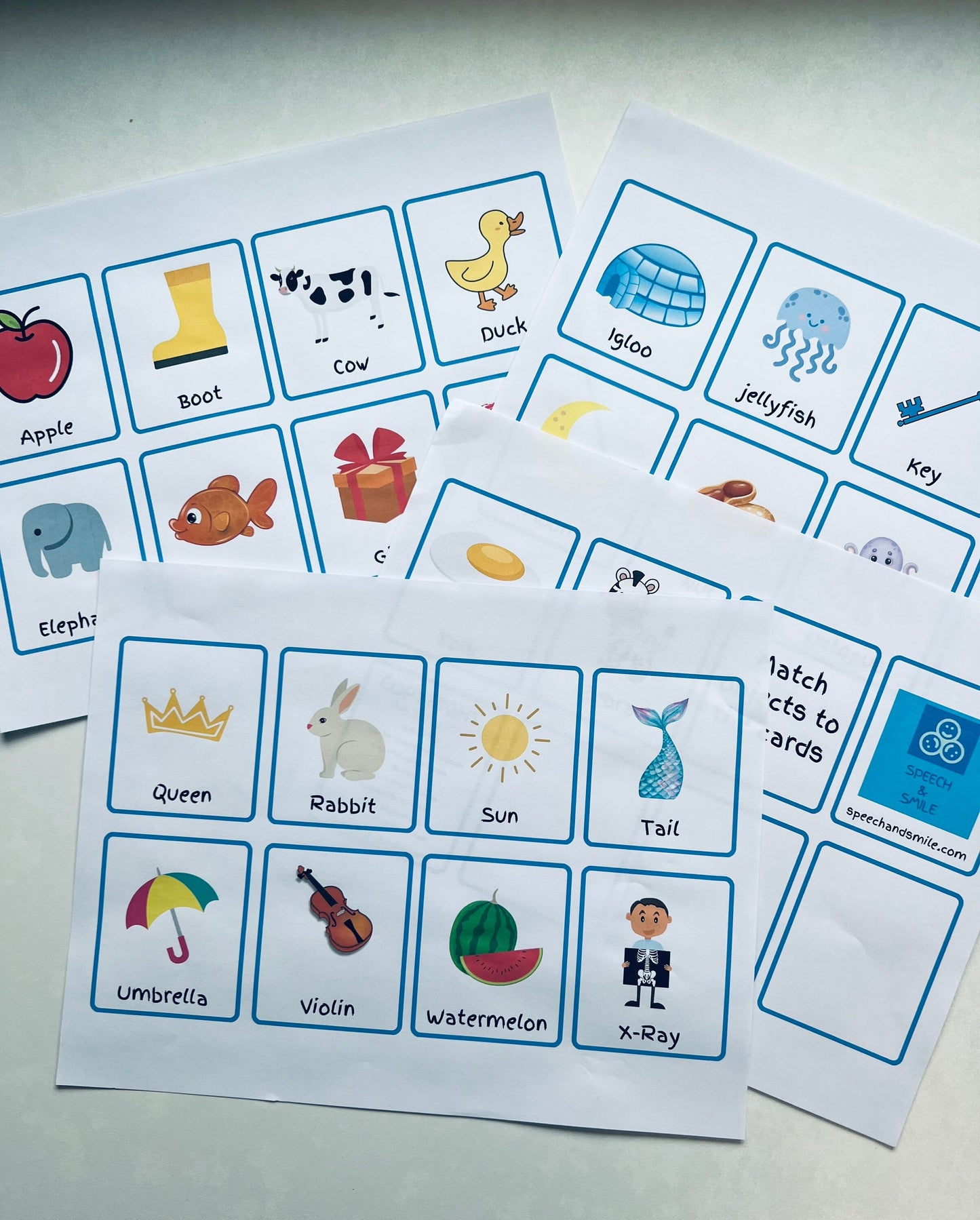 Alphabet Flash Cards Téléchargement numérique - Cartes Flash sonores pour débutants - Apprenez les cartes imprimables Alphabet
