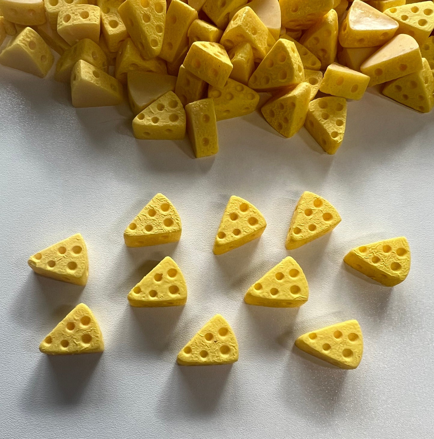 Miniatura QUESO Baratija Terapia del Habla Mini Objetos Baratijas de Comida Veo Veo