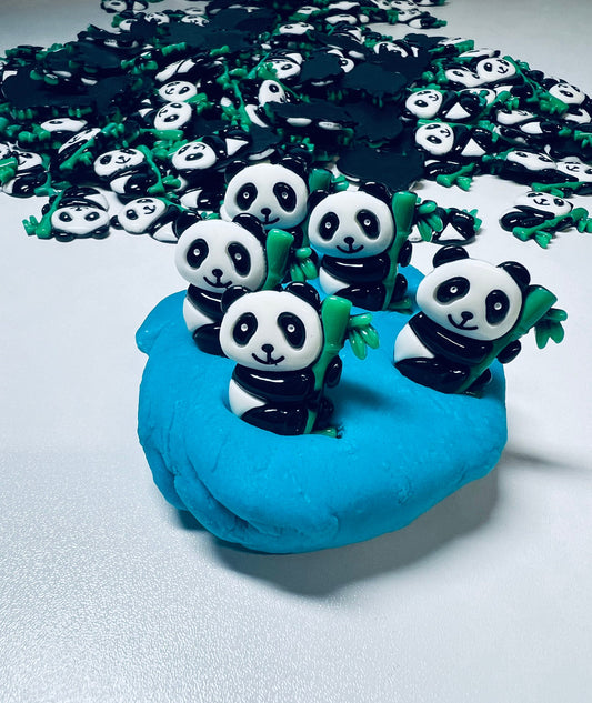 Miniatura PANDA Baratija Mini Objetos Terapia del Habla Animal Baratijas Resina Panda Montessori Miniaturas