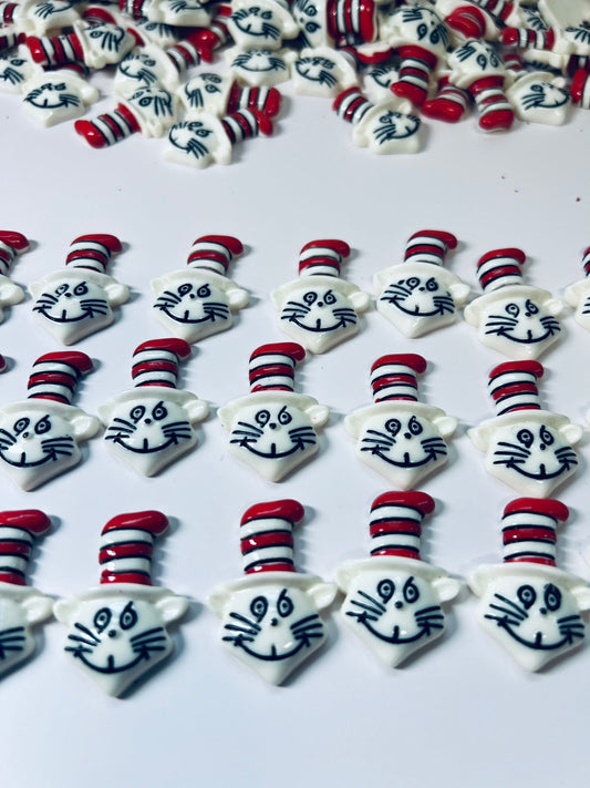 Cat in the Hat Mini Object-Dr Suess Trinkets-Rhyme Objects- Speech Therapy Mini Objects-Animal Theme Objects-