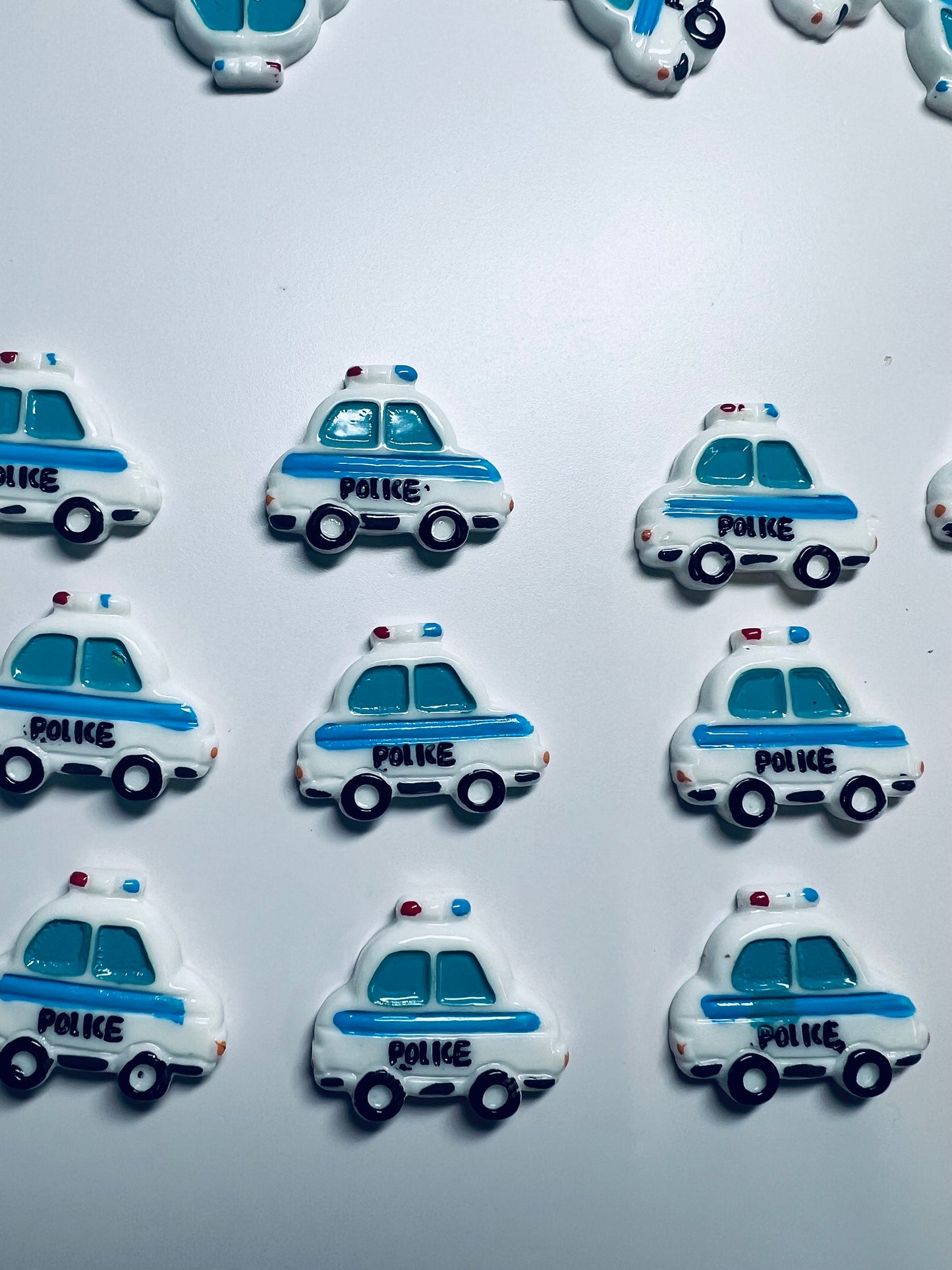 Mini POLICE CAR object-Occupation Theme Objects-Speech Therapy Mini Objects-Transportation Theme Objects-Speech Therapy Trinkets Doodads-