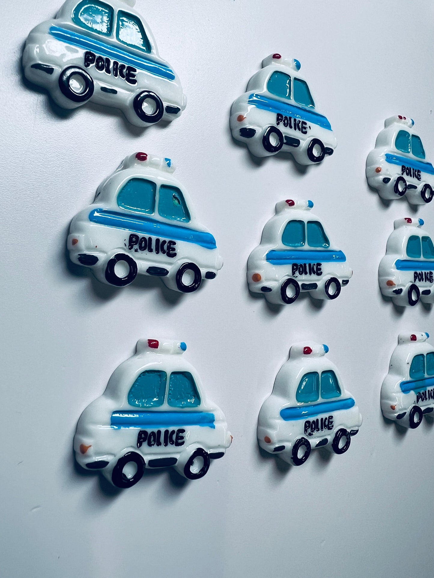 Mini POLICE CAR object-Occupation Theme Objects-Speech Therapy Mini Objects-Transportation Theme Objects-Speech Therapy Trinkets Doodads-