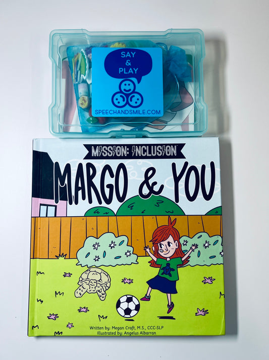Say and Play Story Kit for Margo and You Mini Objects for Speech Therapy Inclusive Book