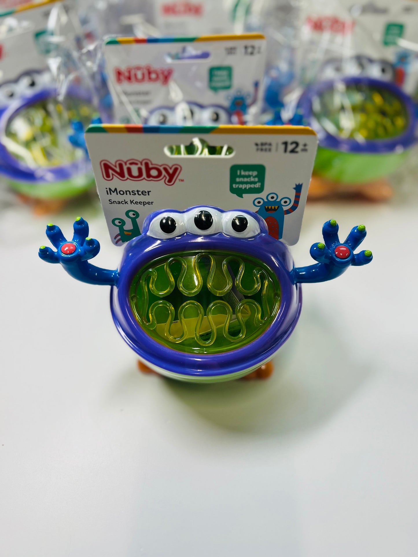 Alimenta al Monstruo Juguete para Baratijas - Snack Monster - Nuby Snack Monster Cup - Mini Objetos - Mini Juguetes - Mini Objetos de Logopedia