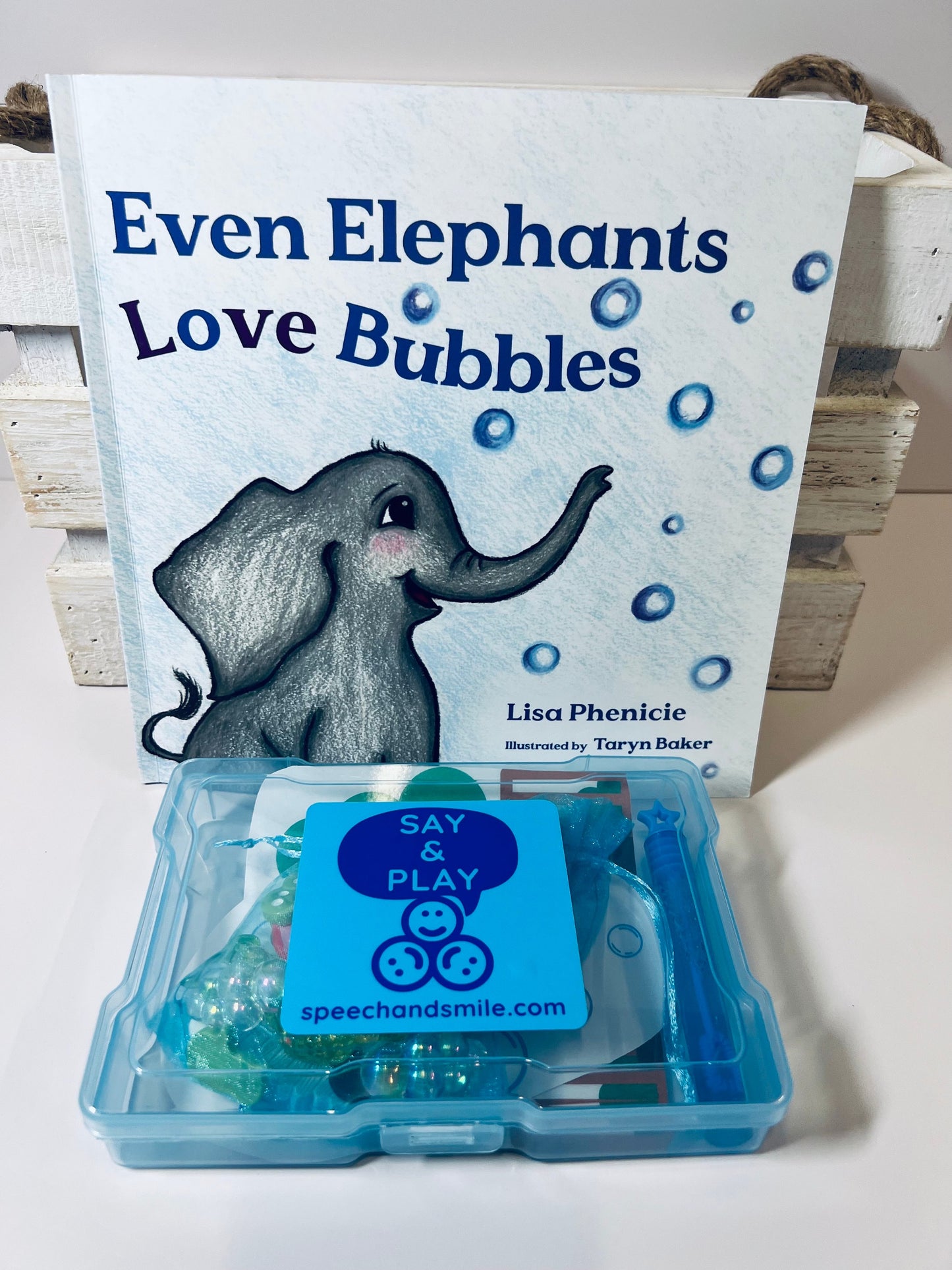 Even Elephants Love Bubbles-Book for Speech Therapy-Speech Therapy Mini Objects