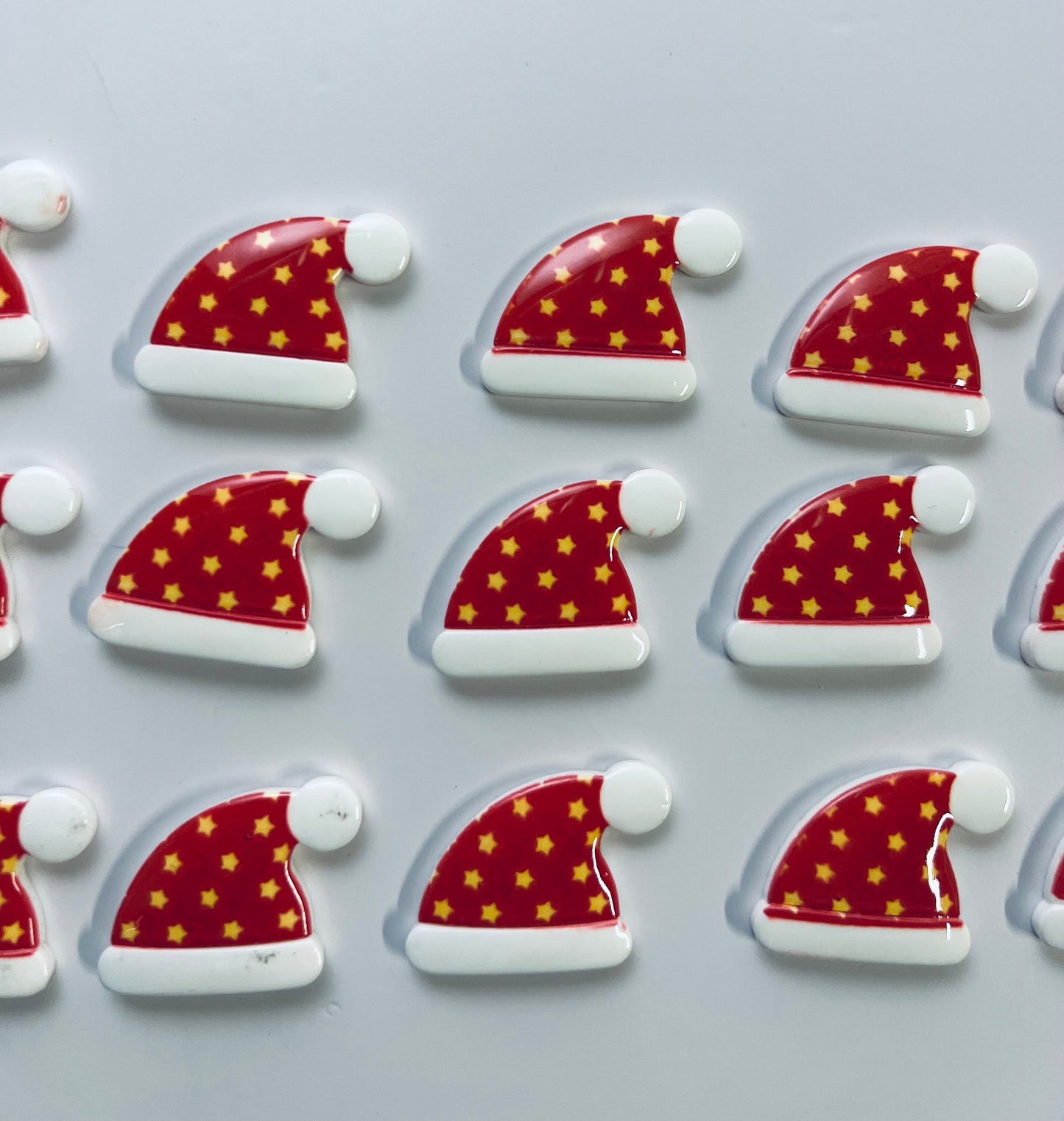 Mini SANTA Objeto-Navidad Tema Baratijas-Terapia del Habla Mini Objetos-Objetos de Contenedor Sensorial-Mini Resina Santa -Minis para Terapia del Habla