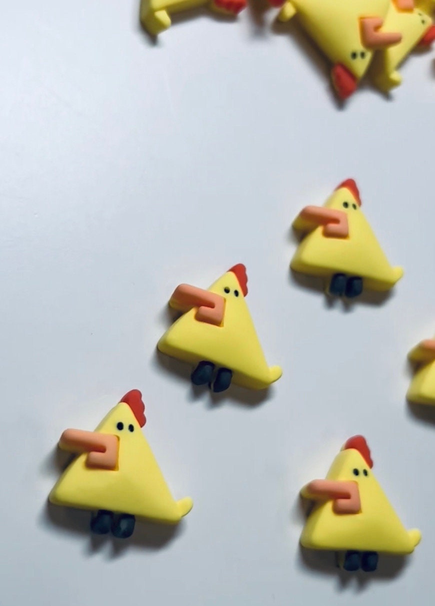 Mini TRIANGLE CHICKENS-Speech Therapy Mini Objects-Speech Trinkets-FARM  Trinkets