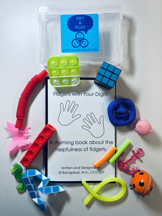 Fidget Book et Kit-Story Kit pour le livre Fidgets With your Digits-Anxiety Tools-Sensory Kit-Sorthophonie-Sensory Kit-Sensory Tools-