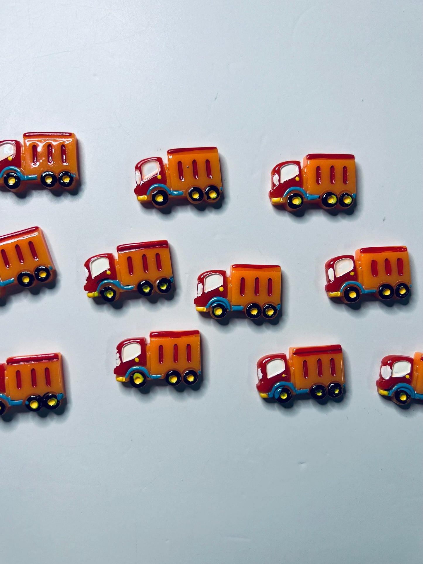 Mini DUMP TRUCK Trinket-Transportation Trinkets-Construction Mini Objects-Resin Dump Truck-Doodads