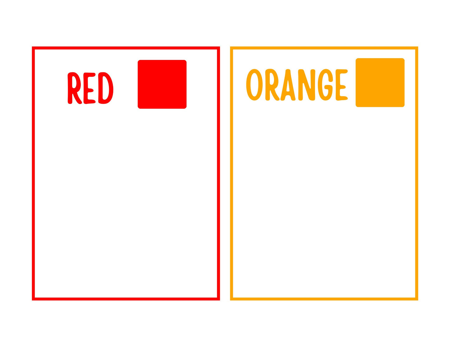 Tapis de tri des couleurs Tri des catégories imprimables Feuille de travail préscolaire à télécharger numérique pour la couleur et la catégorie