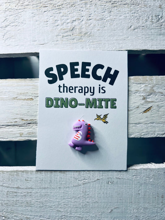 Speech Therapy Card with a Trinket for Speechies-SLP Handmade Card-Miniature Gift-Mini Gifts for Kids-Trinkets-Mini Objects Speech Therapy