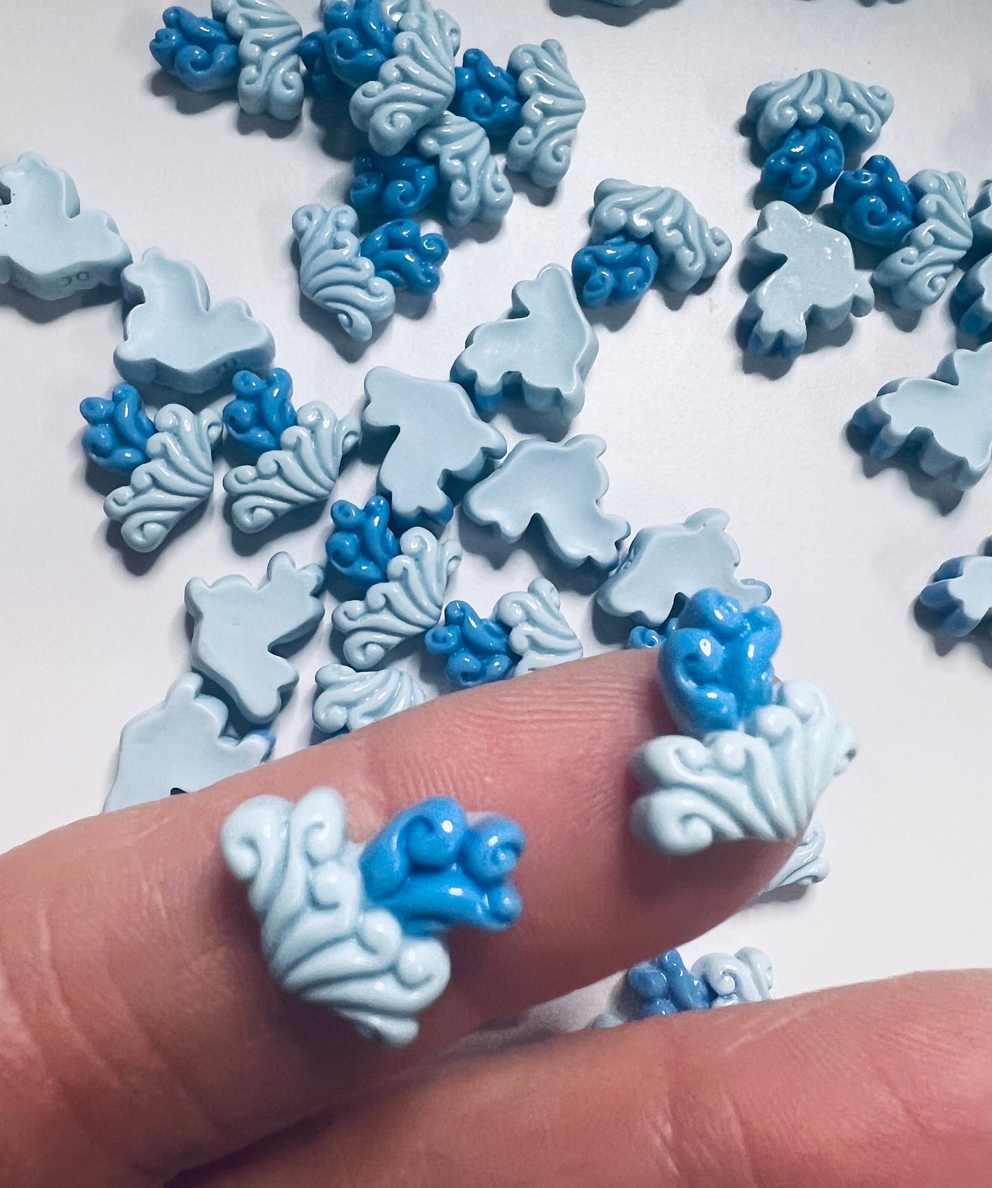 MICRO Miniature Ocean Waves Object - Bag of Mini Waves - I Spy Objects - Mini Objects Speech Therapy - Ocean Wave Trinket