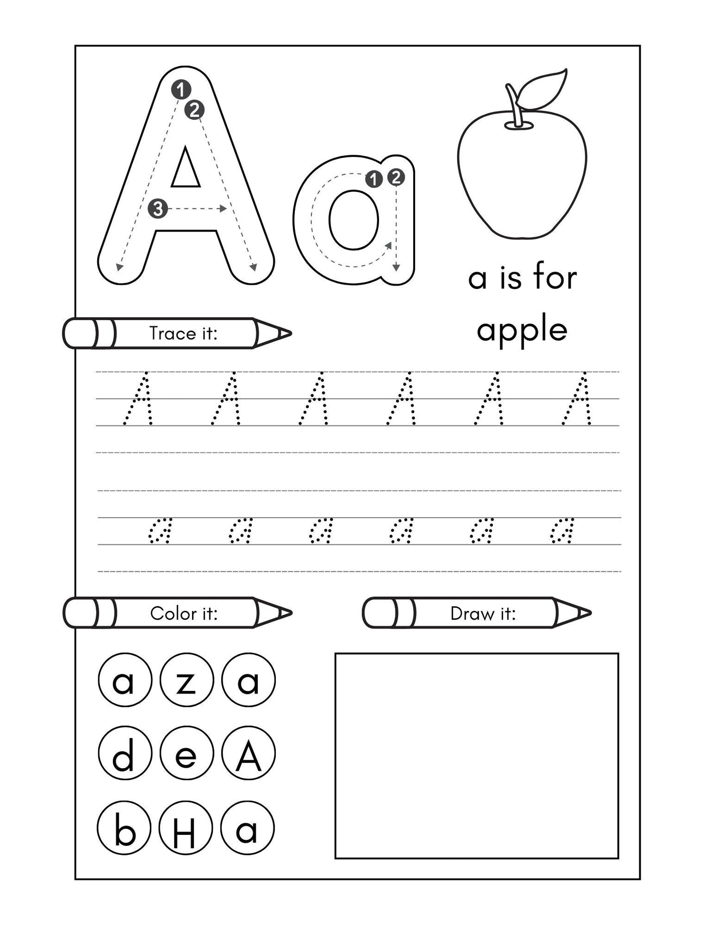 26 Alphabet Worksheets Book Companion Trace the Alphabet Worksheet for ...