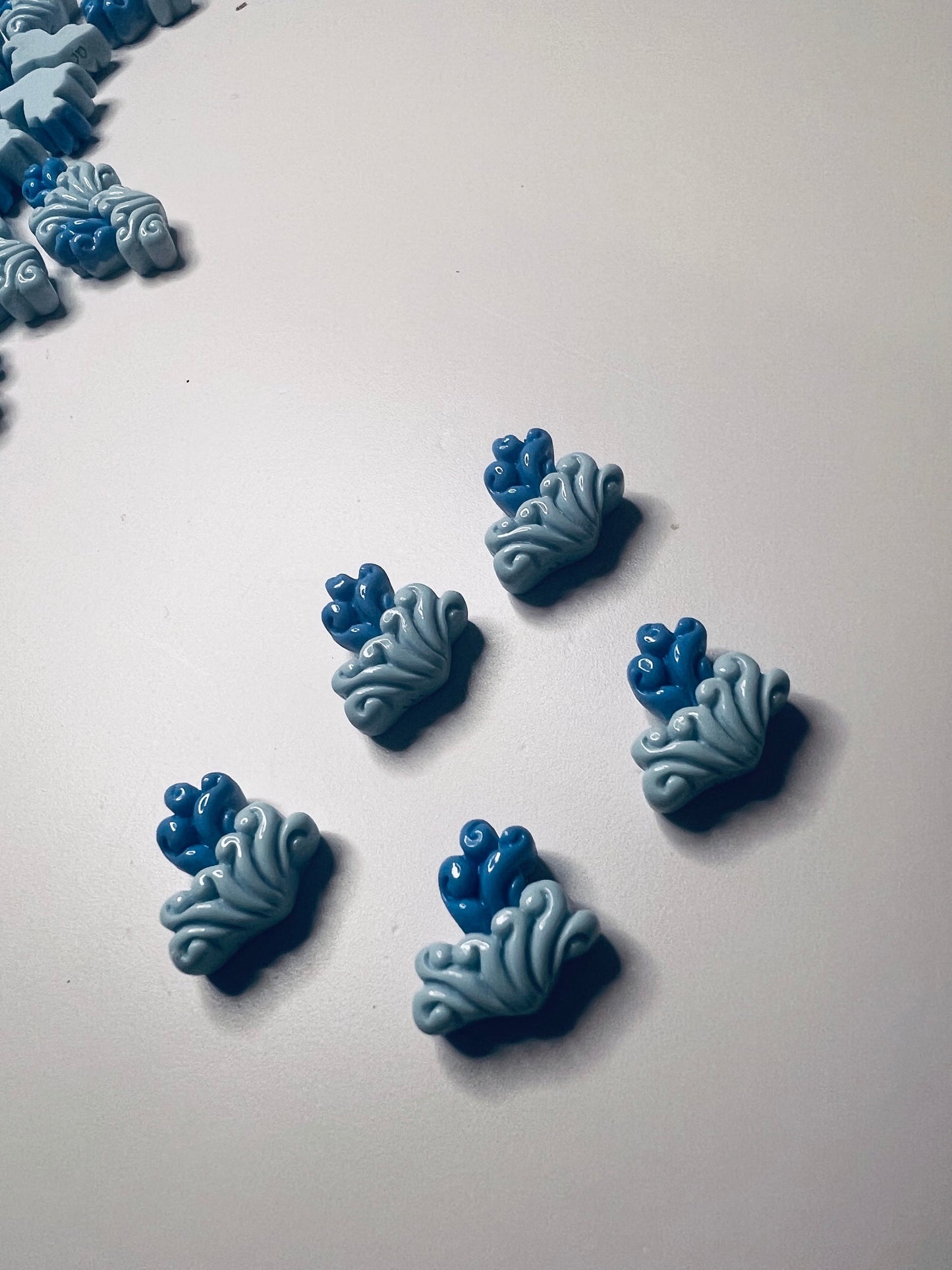 MICRO Miniature Ocean Waves Object - Bag of Mini Waves - I Spy Objects - Mini Objects Speech Therapy - Ocean Wave Trinket