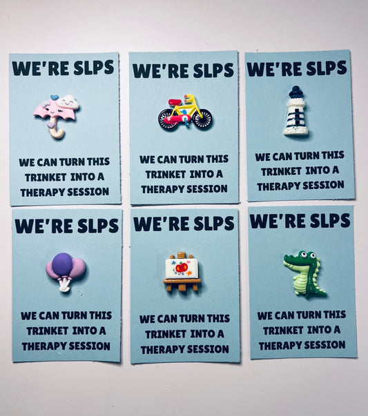 We are SLPs Pocket Hug Card Send to SLP Mini Objects for Speech Therapy Gift Card