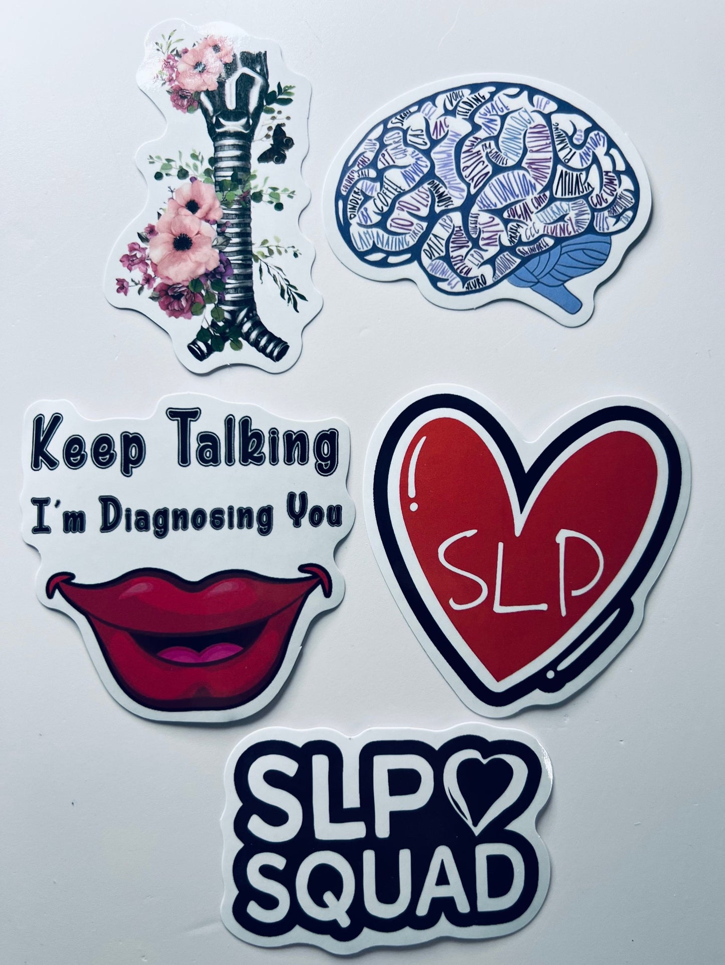 SLP Sticker bundle 5 Speech Therapy Stickers for Laptop Stanley Bottle Stickers - Speechie Stickers