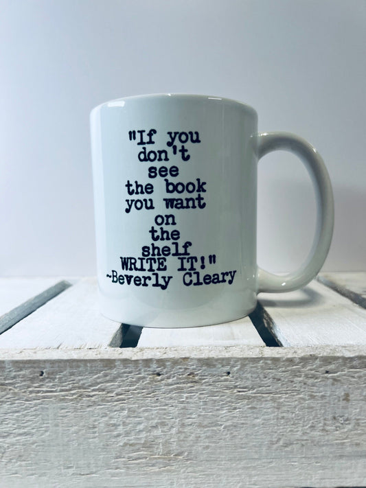 Bookish Mug Quote Beverly Clearly Mug Gift for SLP Author Coffee Lover Book Gift