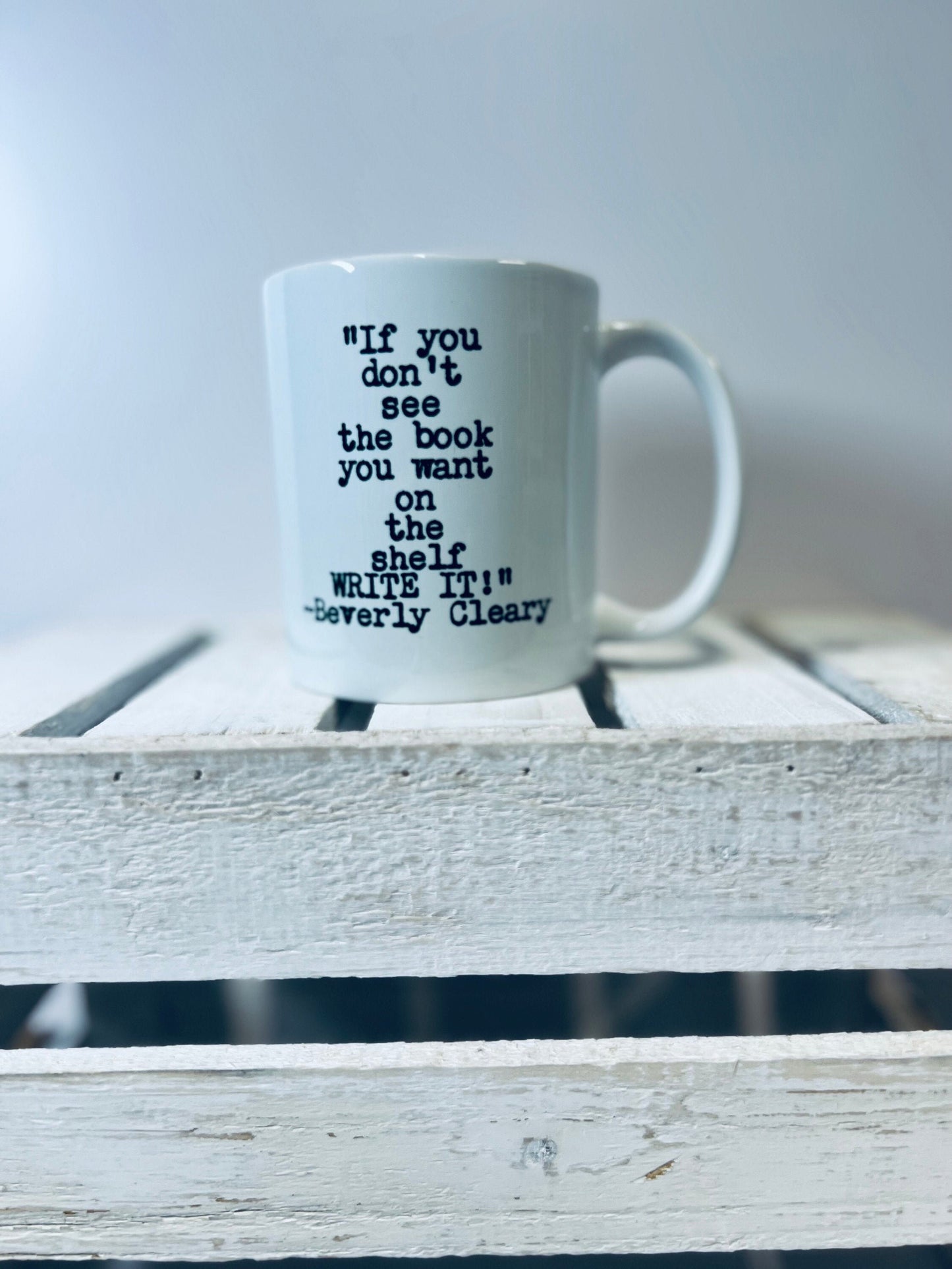 Tasse de livre pour les amateurs de livres-Tasse de livres-Citation de livre Beverly Clearly Mug-Reader Mug-Cadeau pour les amateurs de café-Fun Book Quote Mugs-Book Gift