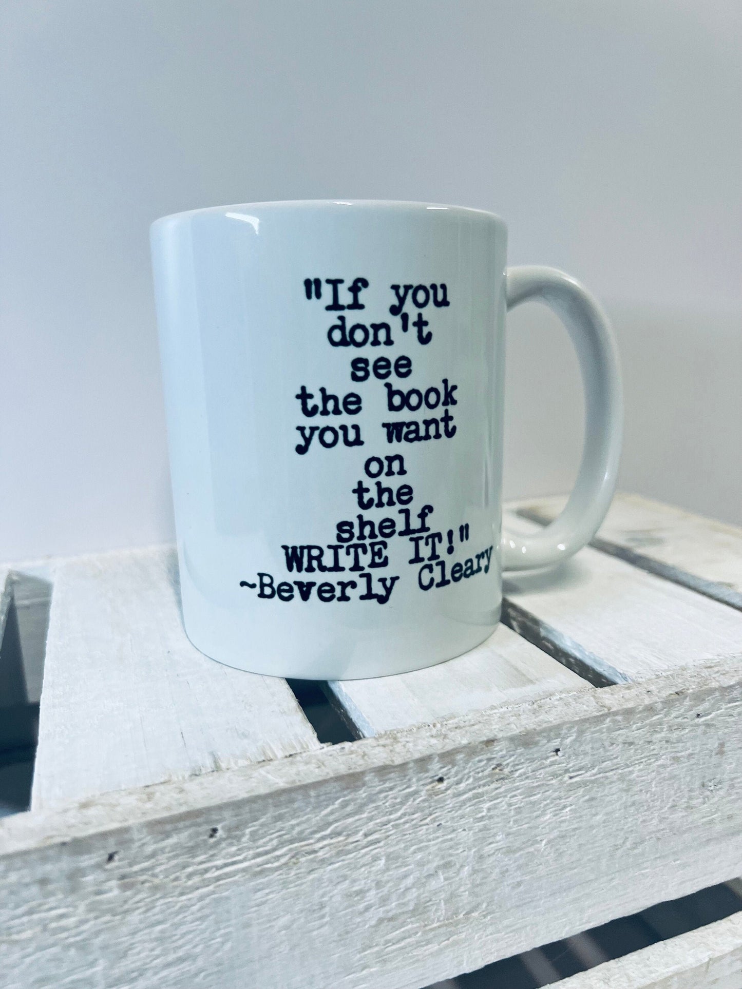 Tasse de livre pour les amateurs de livres-Tasse de livres-Citation de livre Beverly Clearly Mug-Reader Mug-Cadeau pour les amateurs de café-Fun Book Quote Mugs-Book Gift