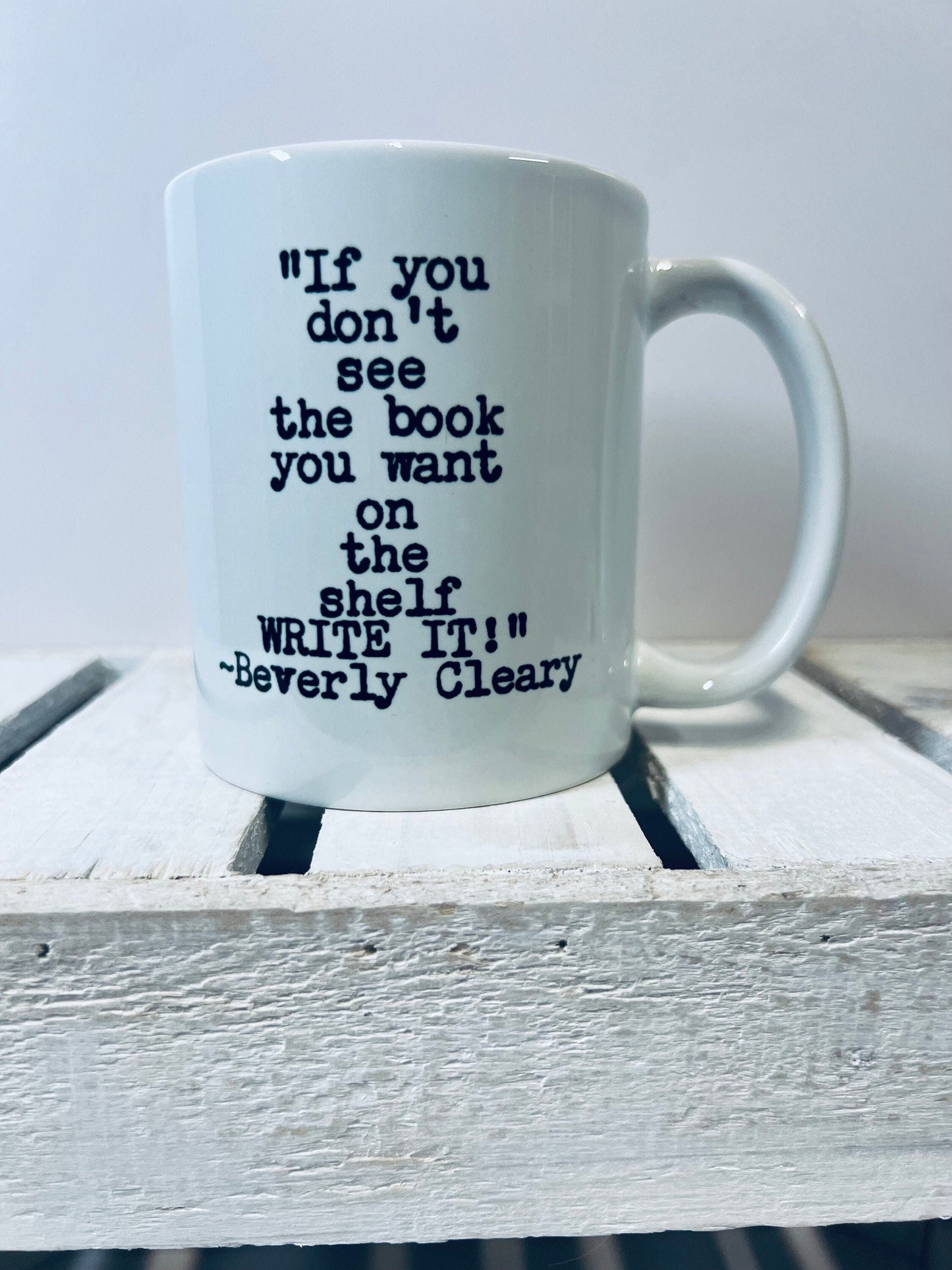 Tasse de livre pour les amateurs de livres-Tasse de livres-Citation de livre Beverly Clearly Mug-Reader Mug-Cadeau pour les amateurs de café-Fun Book Quote Mugs-Book Gift