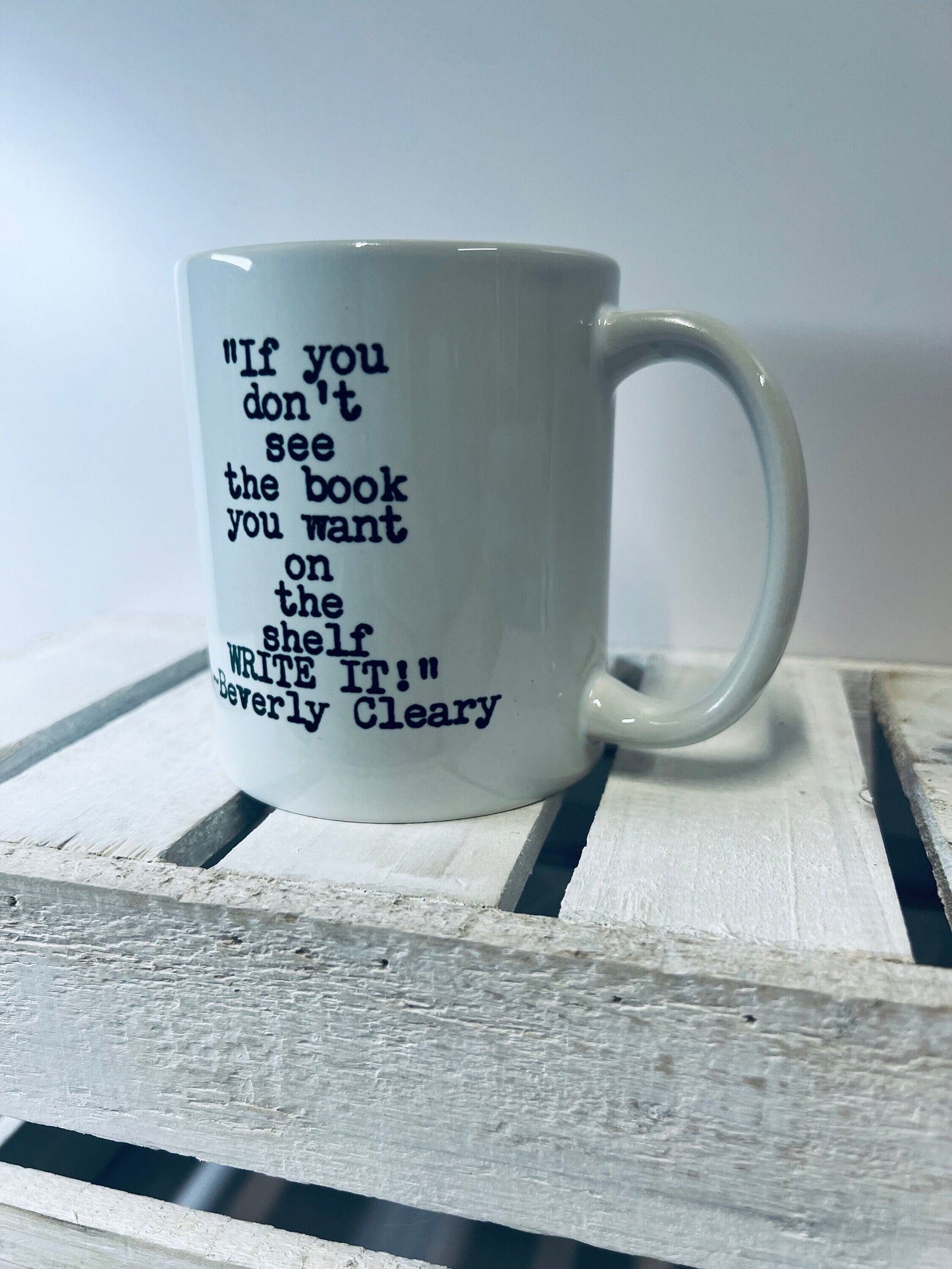 Taza de libro para amante del libro-libro taza-libro cita Beverly claramente taza-lector taza-regalo para amante del café-libro divertido cita tazas-libro regalo