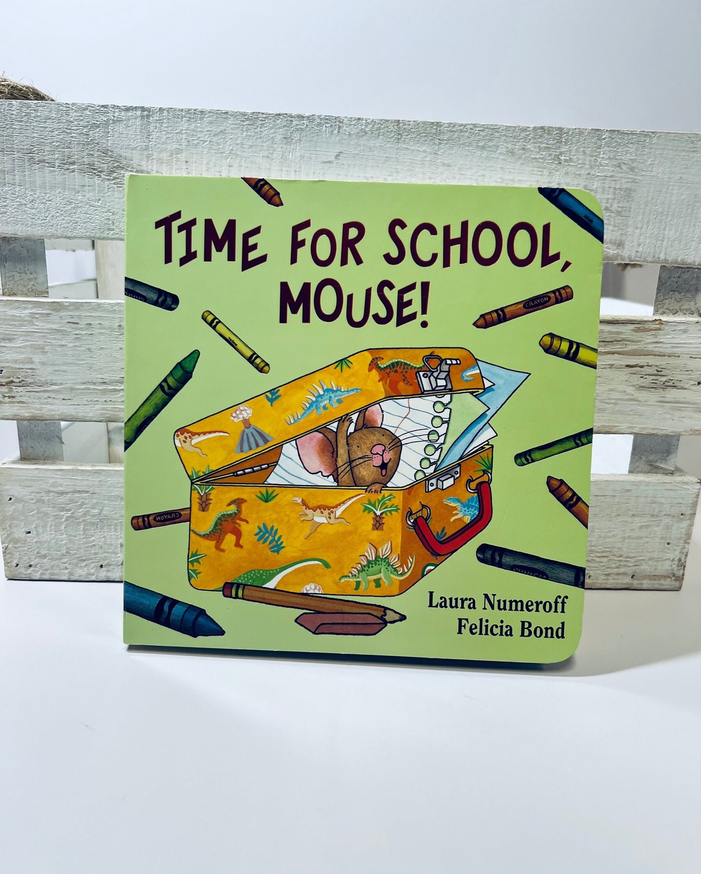 Children's Book School Theme Book Time for School Mouse Speech Therapy Book Vocabulary Book-Book Gift-Kid Lit