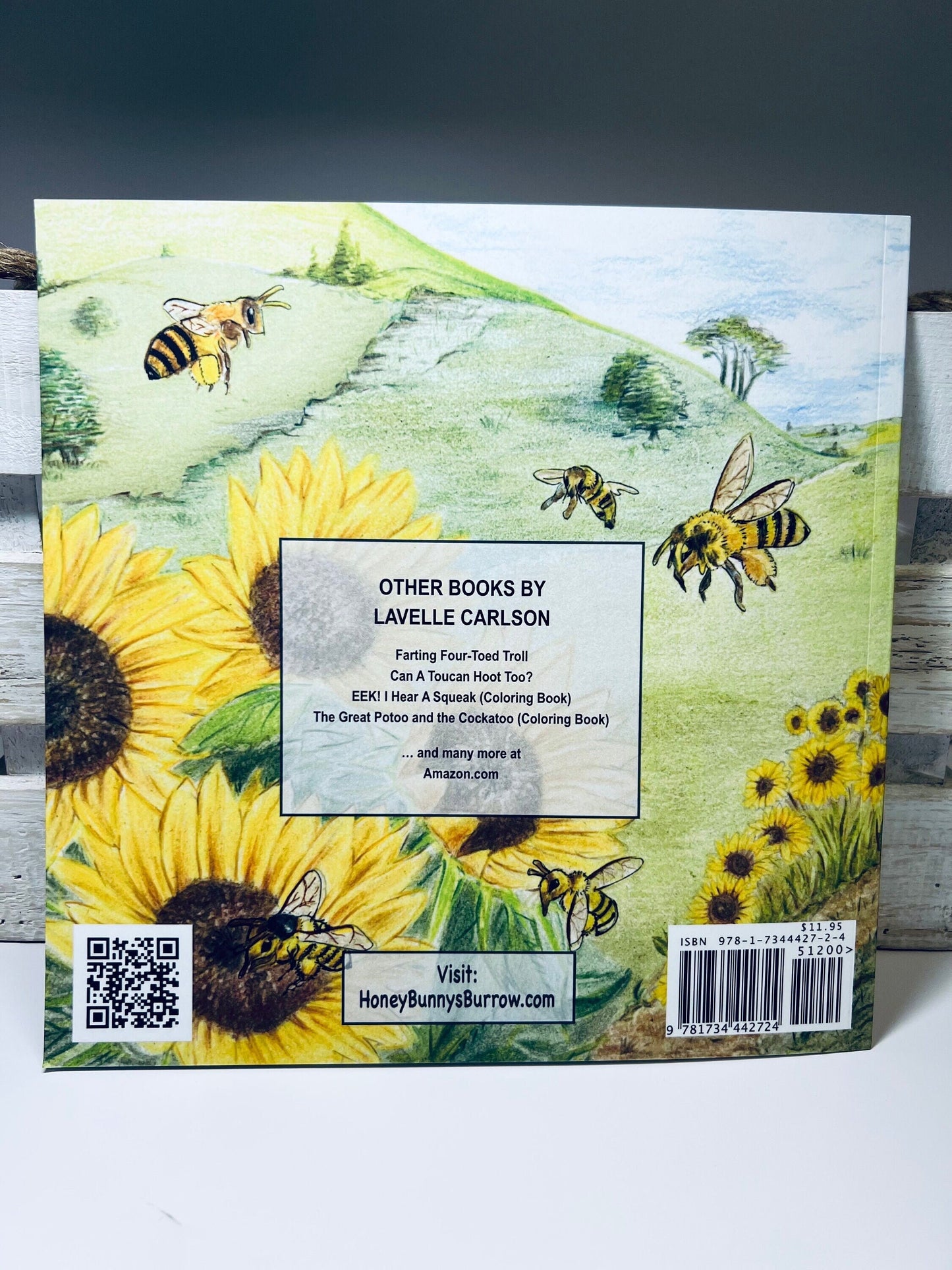 Libro para niños-Libro de la abeja, el conejito de miel y yo-Libro del habla y el lenguaje-Libro sobre las abejas-Autor Lavelle Carlson