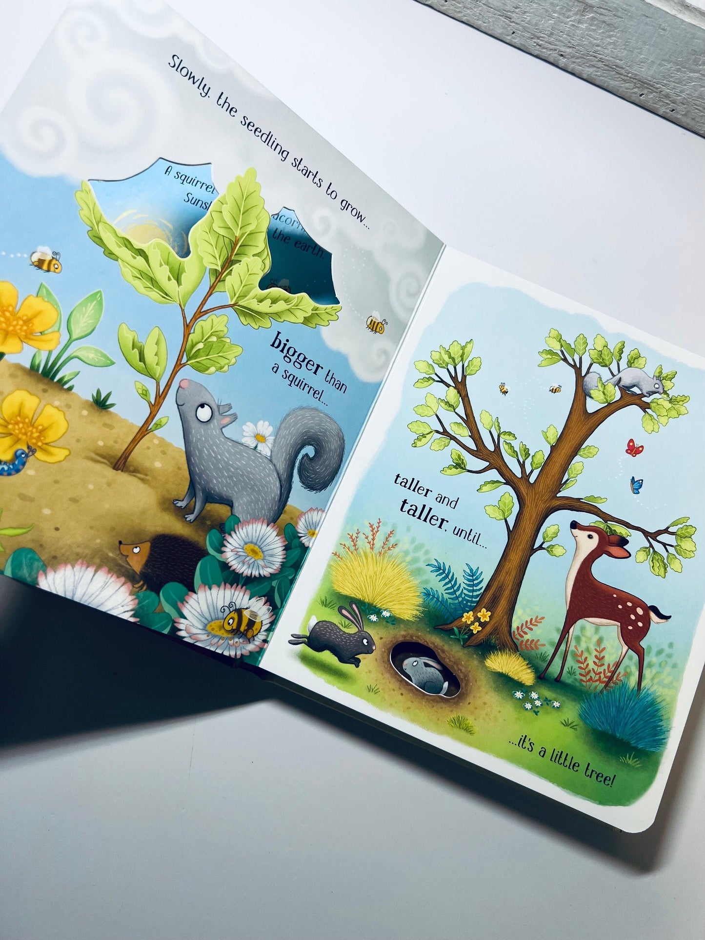 Libro para niños-Un pequeño árbol-Libro de recuento de historias-Libro de naturaleza-Libro de terapia temática para el aprendizaje del habla-lenguaje- Libro de regalo para niños-#kidlit