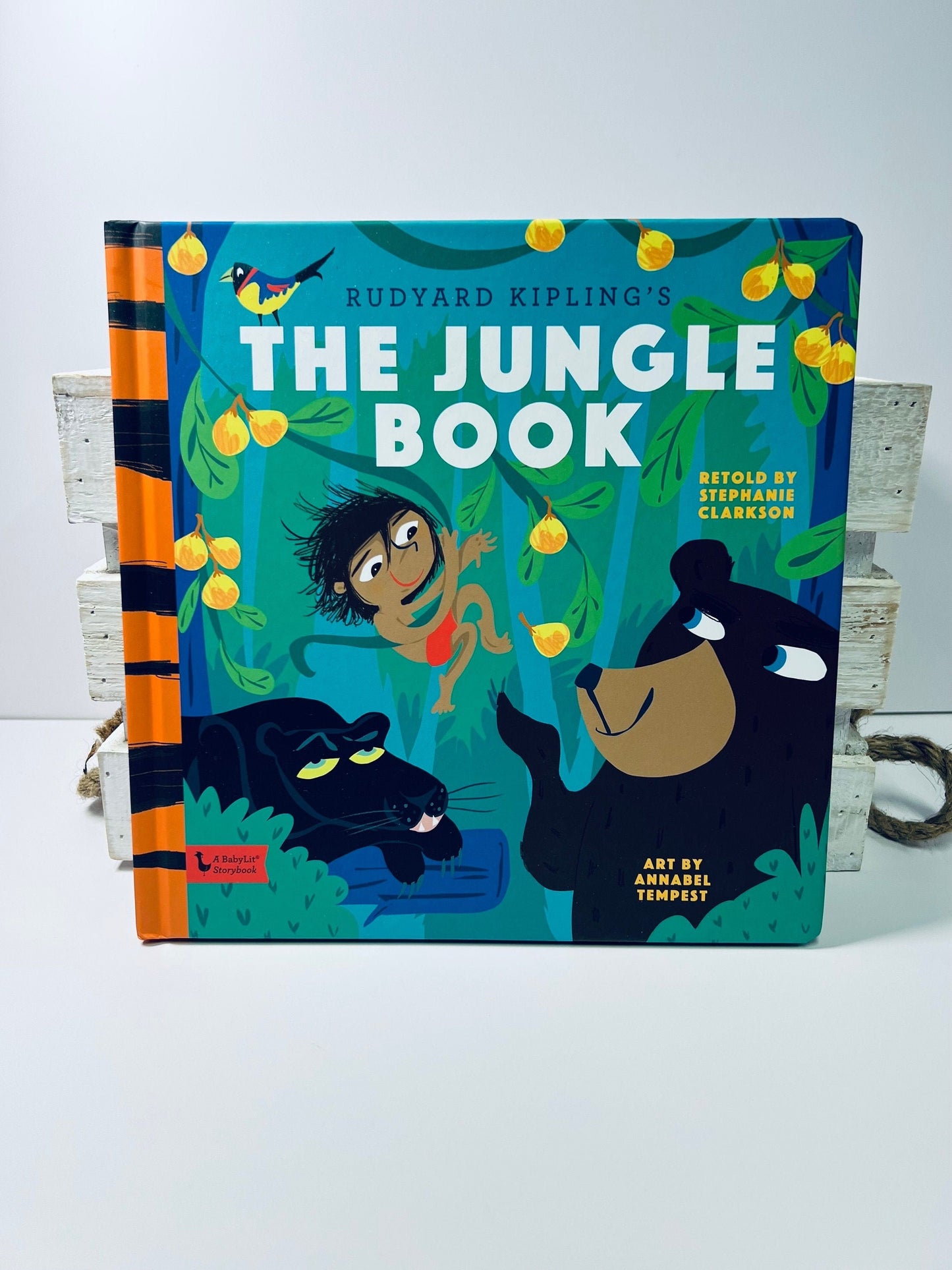 Children's Jungle Book Baby Lit-Jungle Book Board Book-Jungle Theme Book-Speech Therapy Book-