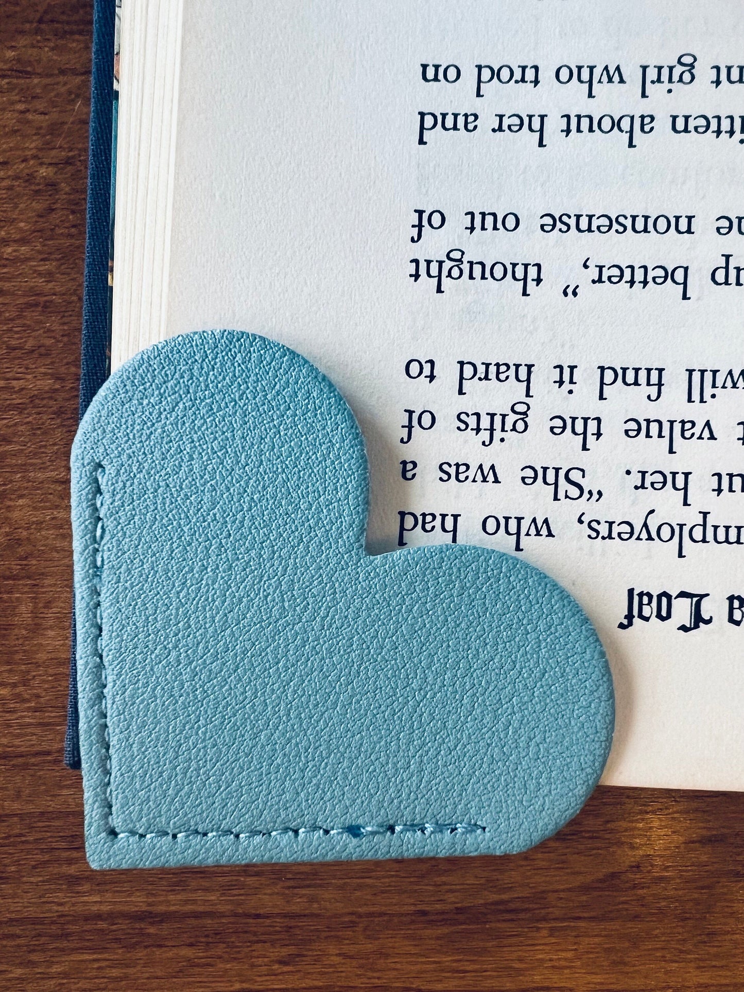 Corner Book Mark-Heart Bookmark-Cuir Signet-