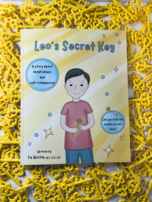 Mindfulness Book Leo’s Secret Key Book Children's Book about Mindfulness and Self-Compassion Books for Speech Therapy