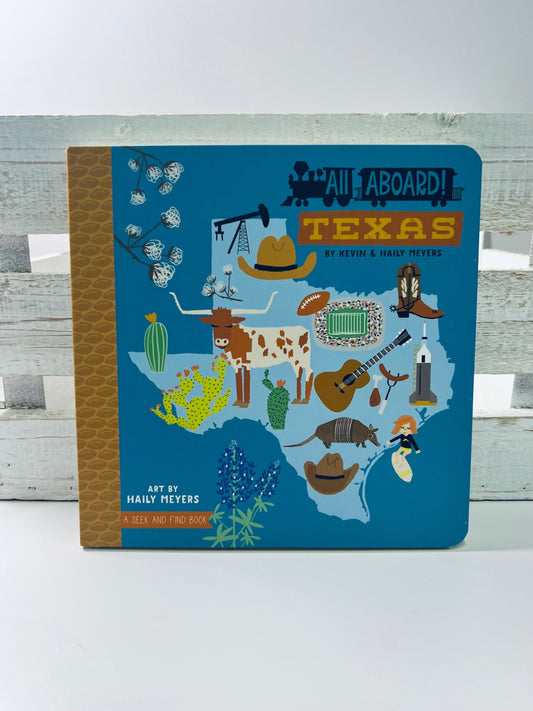 Texas State Book Texas Story Kit Book Story Kit Texas Trinkets Livre préscolaire Orthophonie Mini Objets-Livre d'études sociales