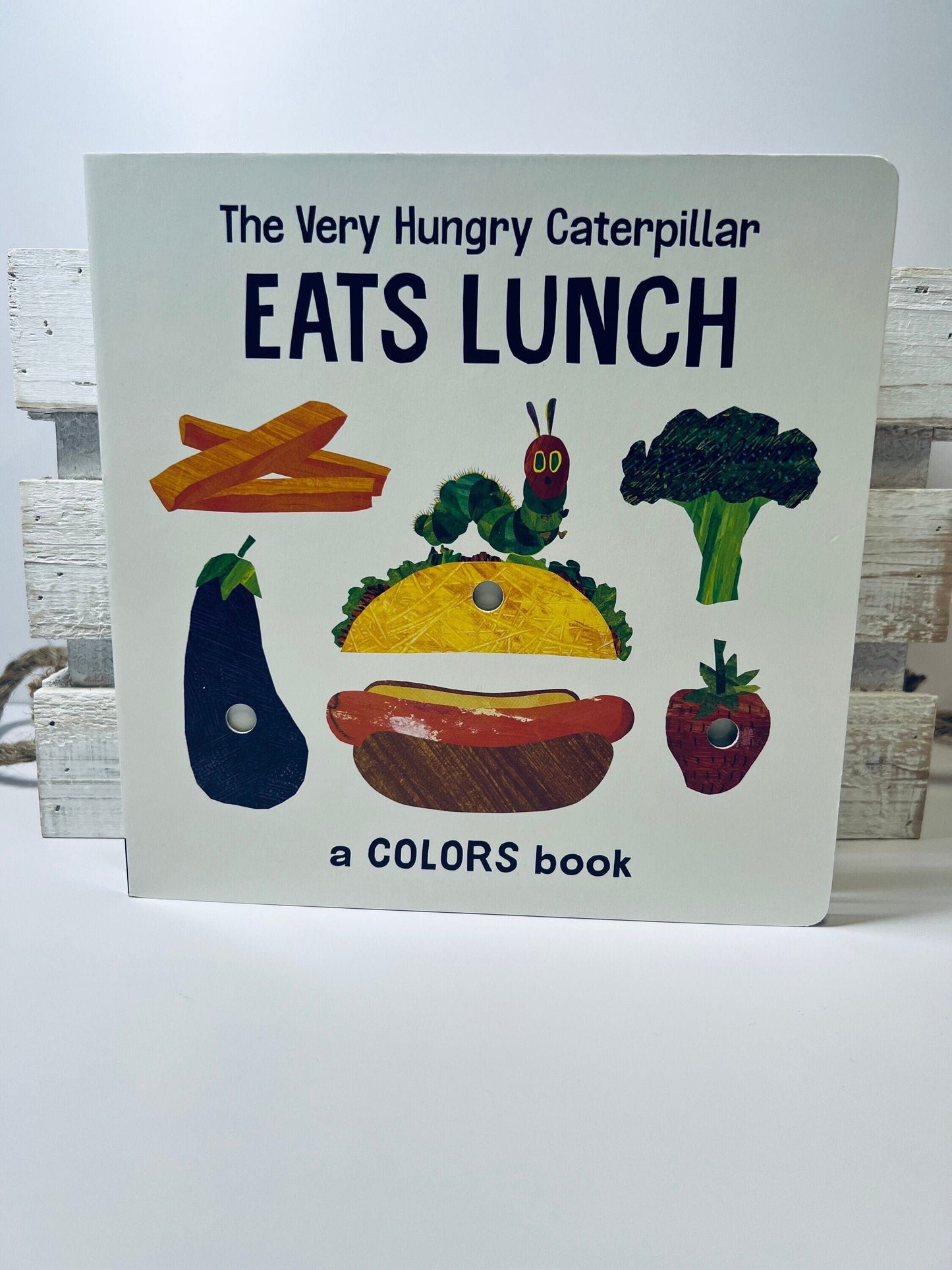 Very Hungry Caterpillar Eats Lunch Colors Book Color Sorting Eric Carle Books for Speech Therapy-Food Theme Book