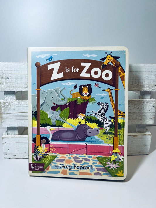 Zoo Alphabet Book Z if For Zoo Book Story Kit avec des objets d'animaux du zoo Livre préscolaire Livre d'orthophonie - Zoo Unit Alphabet Unit
