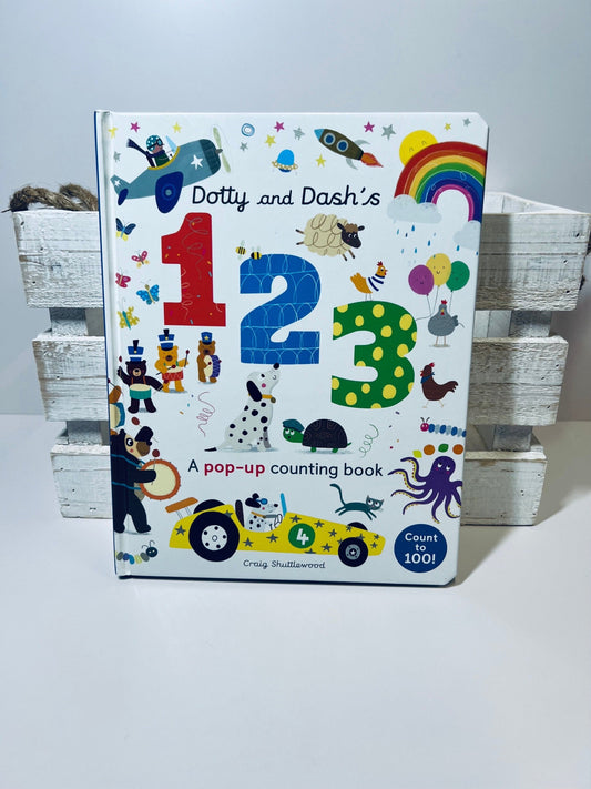 Livre de comptage Pop Up Book Dotty et Dash Book pour compter apprendre à compter