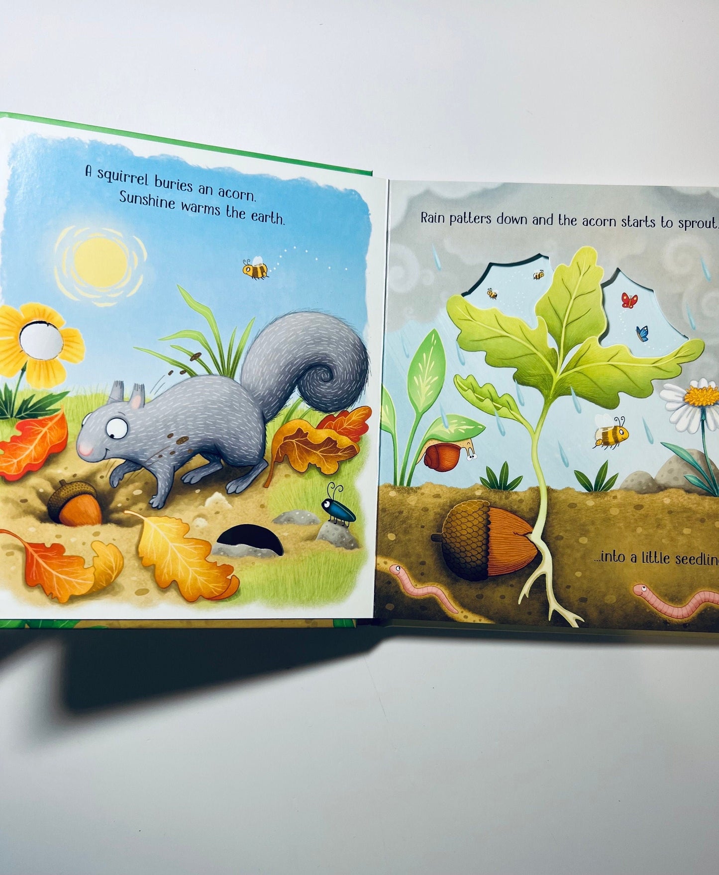 Libro para niños-Un pequeño árbol-Libro de recuento de historias-Libro de naturaleza-Libro de terapia temática para el aprendizaje del habla-lenguaje- Libro de regalo para niños-#kidlit