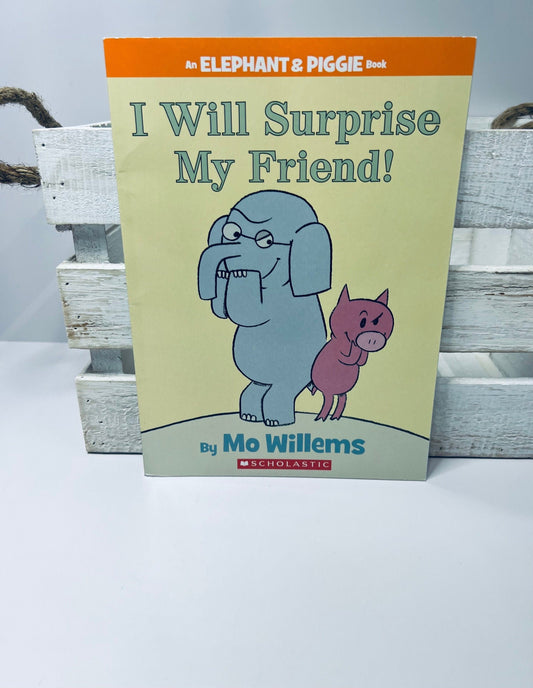 Libro de lectura temprana-Sorprenderé a mi amigo-Un libro de elefante y cerdito-Libro de Mo Williems-Tienda de libros para niños